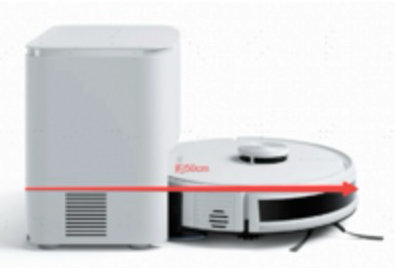 DEEBOT Y1 PLUS 本体サイズとゴミ収集機の合計サイズ